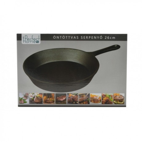Öntöttvas serpenyő 26 cm
