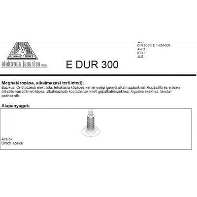 Elektróda Felrakó E-dur 300 4.00 mm