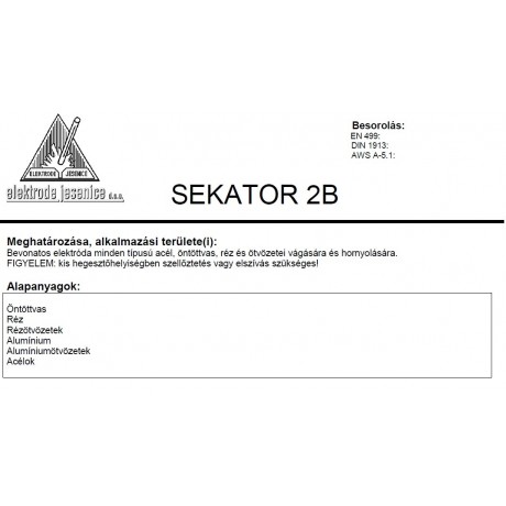Elektróda Sekator 2B 4.00 mm
