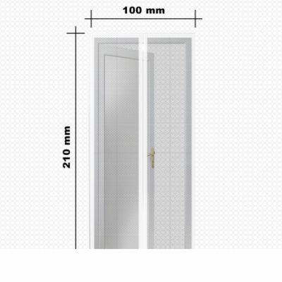 Szúnyogháló függöny ajtóra, mágneses 210x100cm FEHÉR