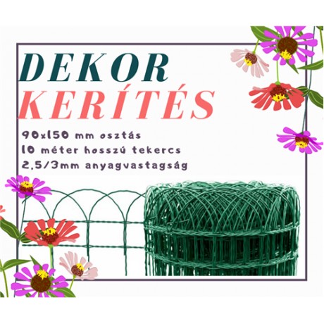 Dekor kerítés 65cm magas 90mmx150mm