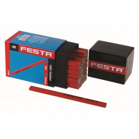 Ácsceruza 180mm piros 50db/csom