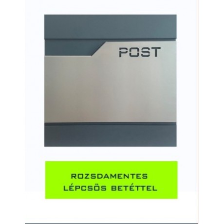 Postaláda Nova rozsdamentes lépcsős bet.