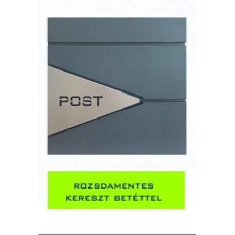 Postaláda Nova rozsdamentes kereszt bet.