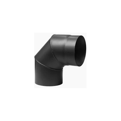 Füstcső, kandallócső könyök 90° 132 mm