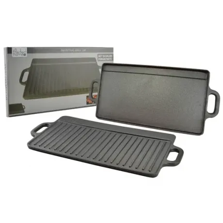 BBQ Grill lap 2 oldalas 51x24cm, öntöttvas