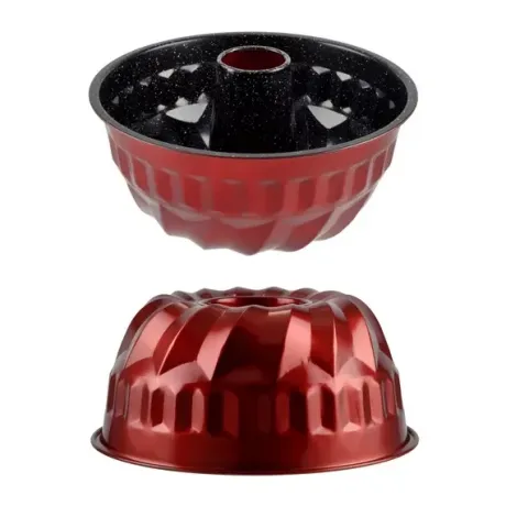 Kuglófsütő csővel Metal Red Line 23x9,6 cm