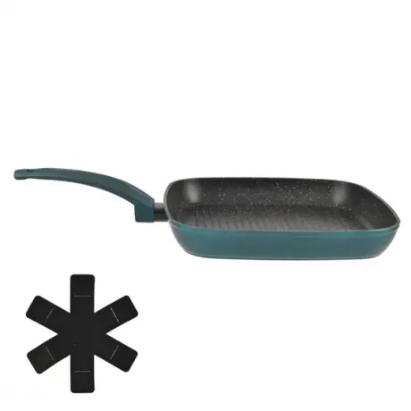 Grillserpenyő Sea Line tapadásmentes alu. 28x28cm indukciós