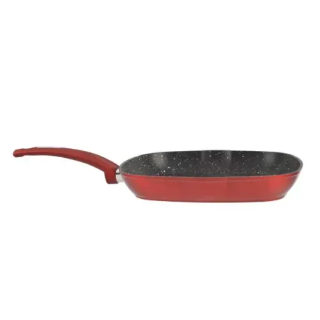 Grillserpenyő 28*28 cm indukciós Metal Red Line tapadásmentes alumínium