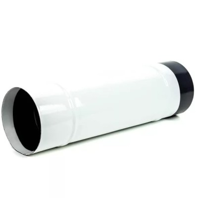 Füstcső zom. fehér szett 105 mm (400mm,könyök,rózsa)