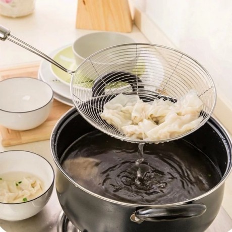 Wok - Sült kiszedő 19cm fejjel