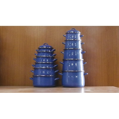 Alice fazék fedővel 16-24 cm Rizsszem-kék